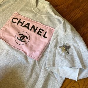 Boutique short sleeve sweatshirt . Like new only worn a few times